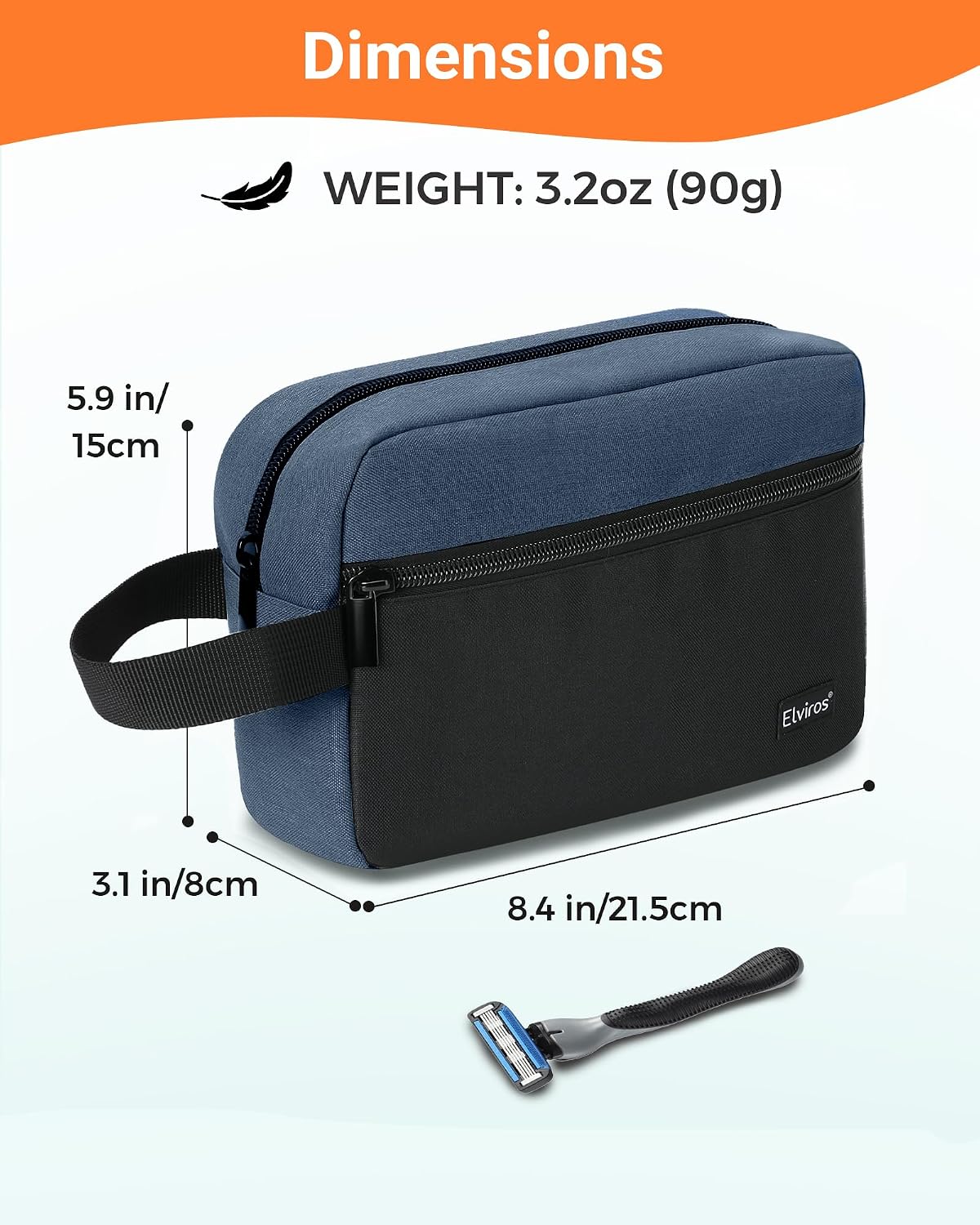 Detalle 2 de Elviros Travel Toiletry Bag 21cm
