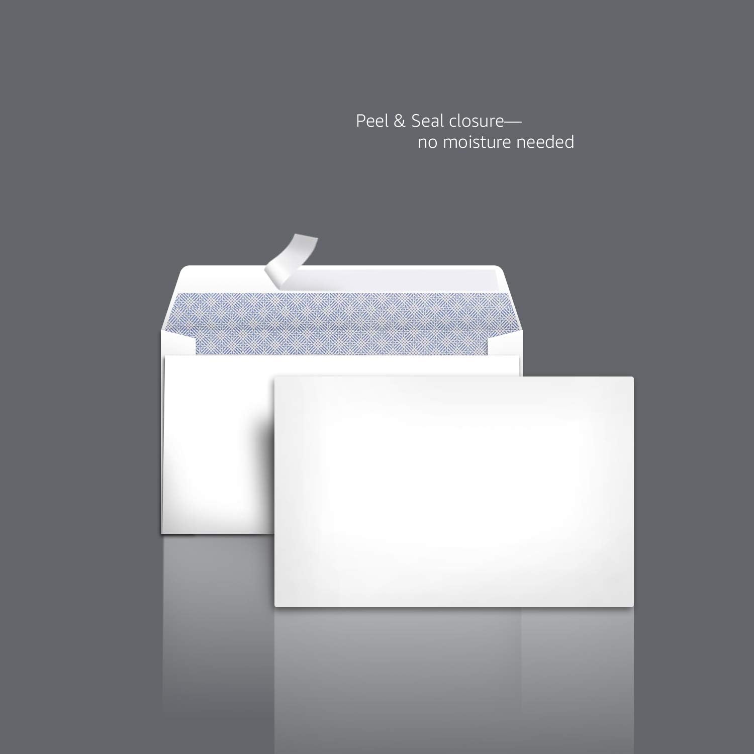 Detalle 2 de Amazon Basics #6 3/4 Security Tint Envelopes with Peel & Seal, 300-Pack