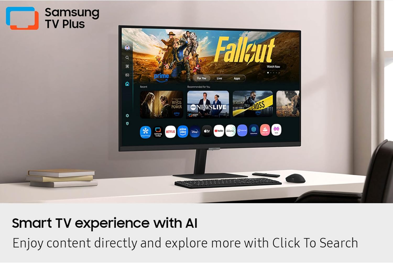 Thumbnail 4 de Samsung 32" Smart Monitor M7 (M70F) 4K UHD with Vision AI and Gaming Hub