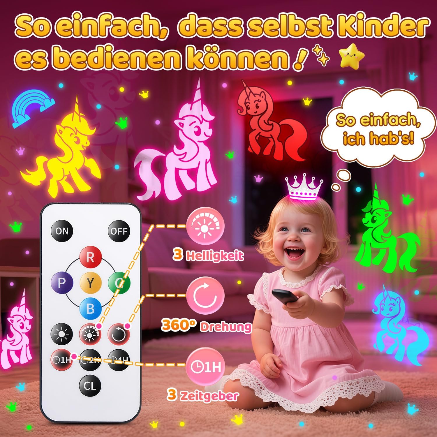 Thumbnail 5 de Einhorn Projektor Magic Ball