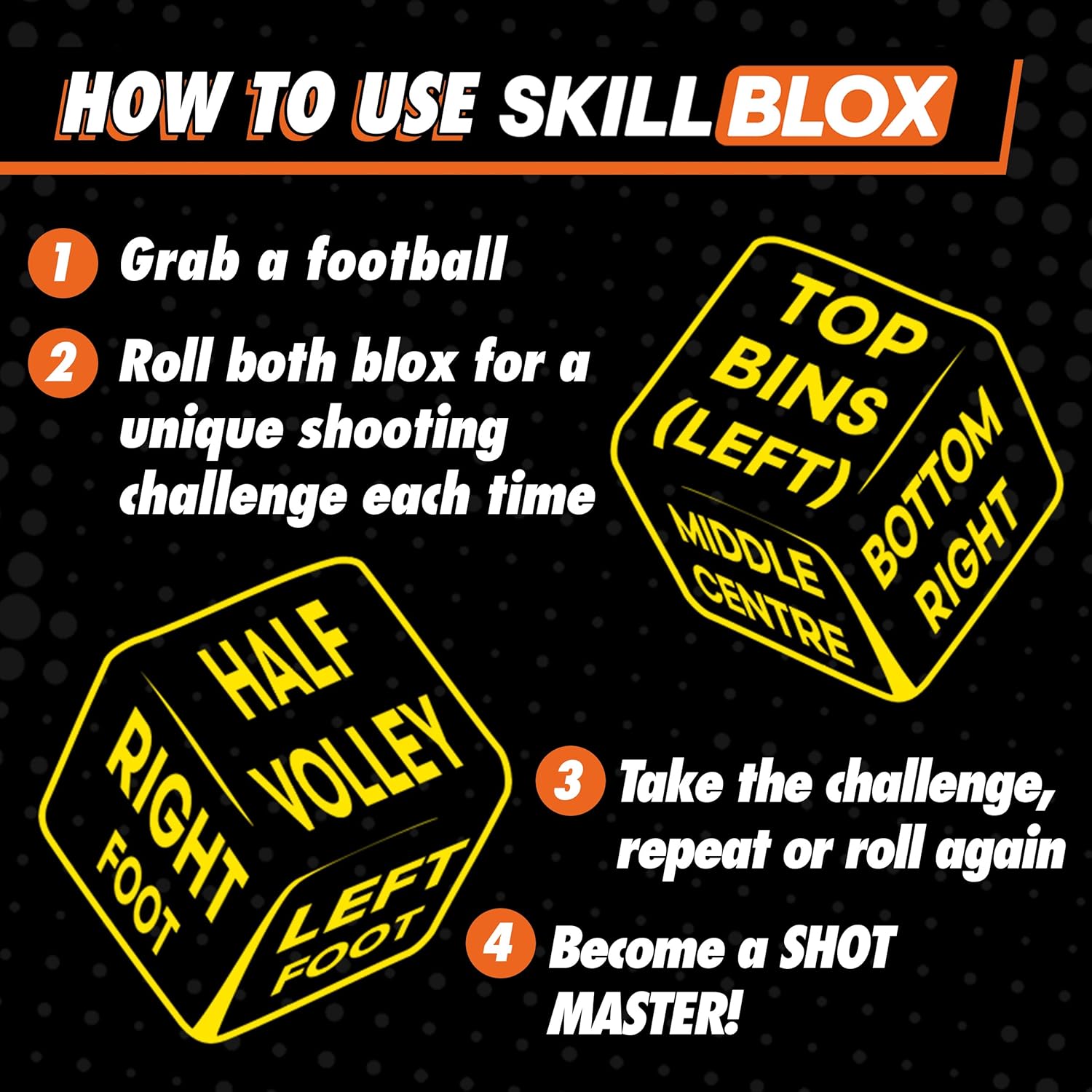 Thumbnail 3 de Skill Blox ShotMaster Football Shooting Training Dice by SKILL BLOX
