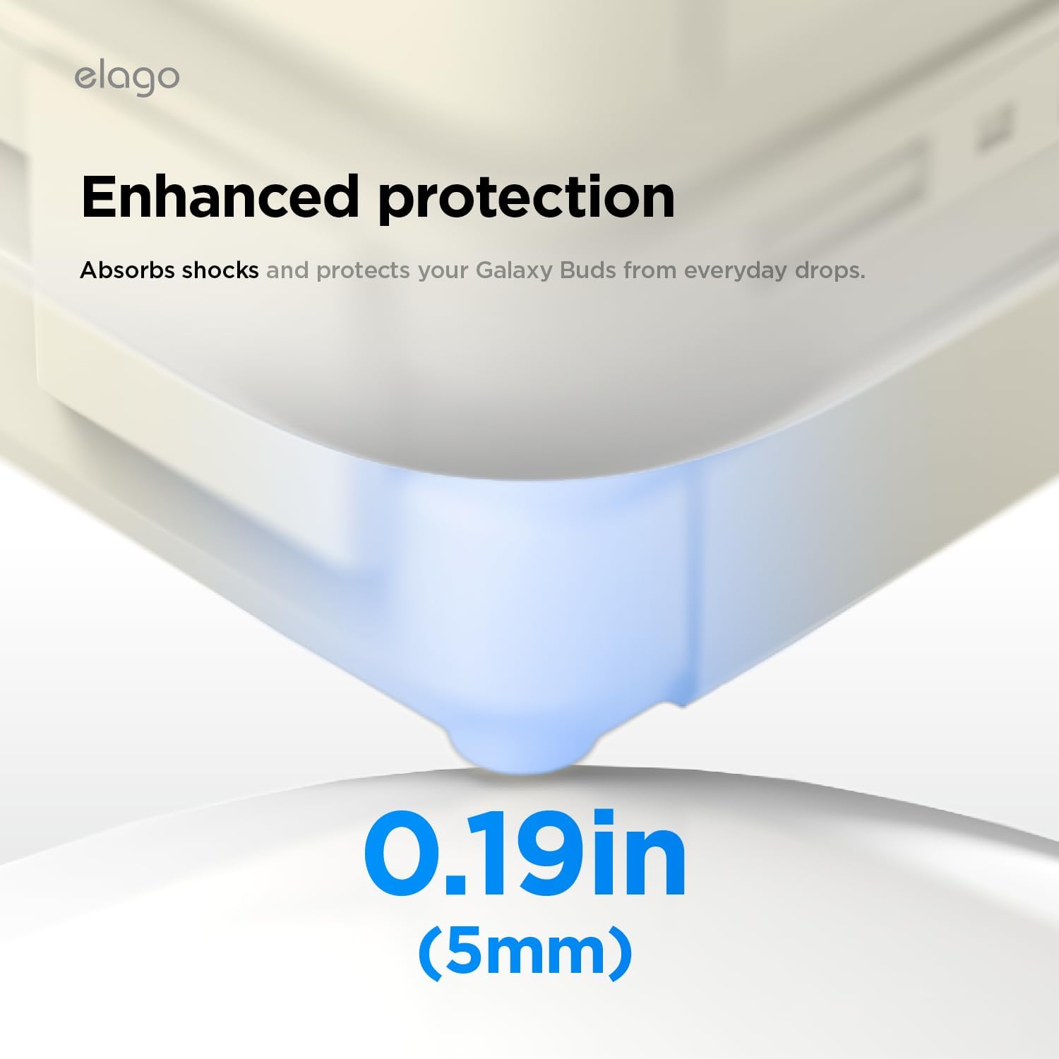 Detalle de elago Coque Cassette compatible Samsung Galaxy Buds 4 Pro & Buds 4 (étui) avec mousqueton – blanc classique