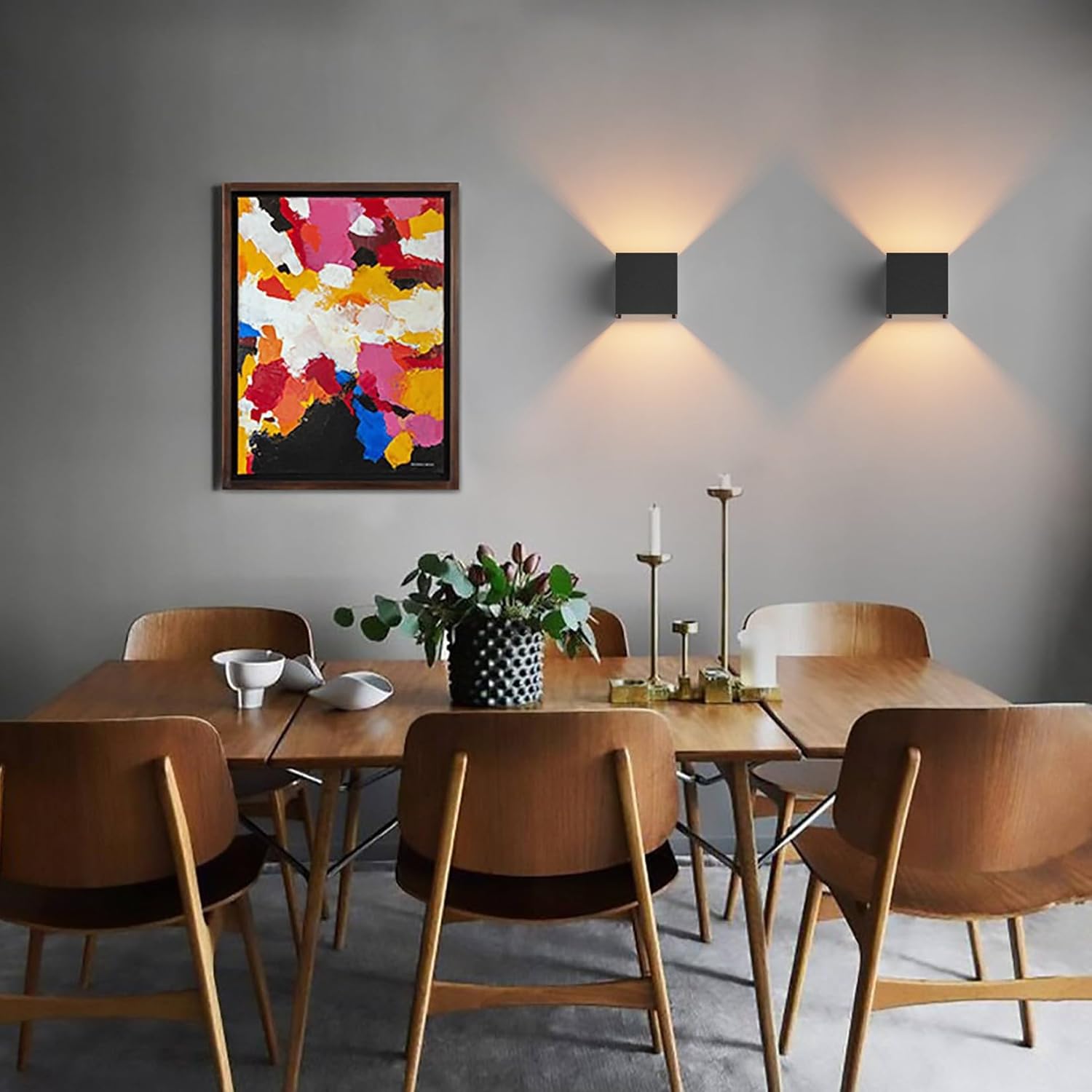 Thumbnail 4 de Klighten 2er Außenlampe mit austauschbarer G9 LED-Lampe – Schwarz, 100x100x100 mm