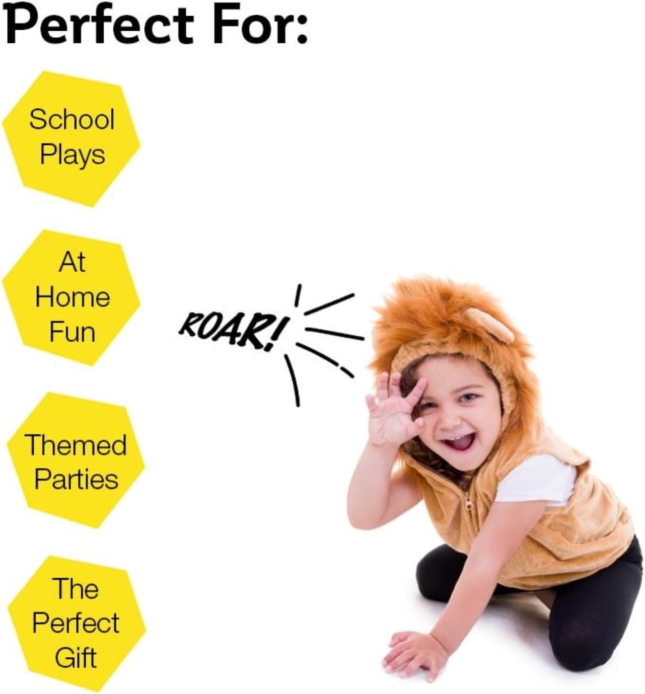 Thumbnail 2 de Pretend To Bee Lion Dress Up Costume for Kids