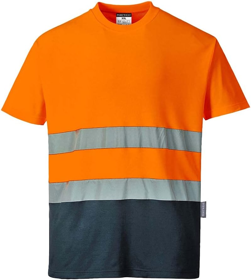 Thumbnail 1 de Portwest S173 Maglietta Manica Corta Alta Visibilità Unisex EN ISO 20471 Classe 2 — 55% cotone / 45% poliestere (Pacco da 1)