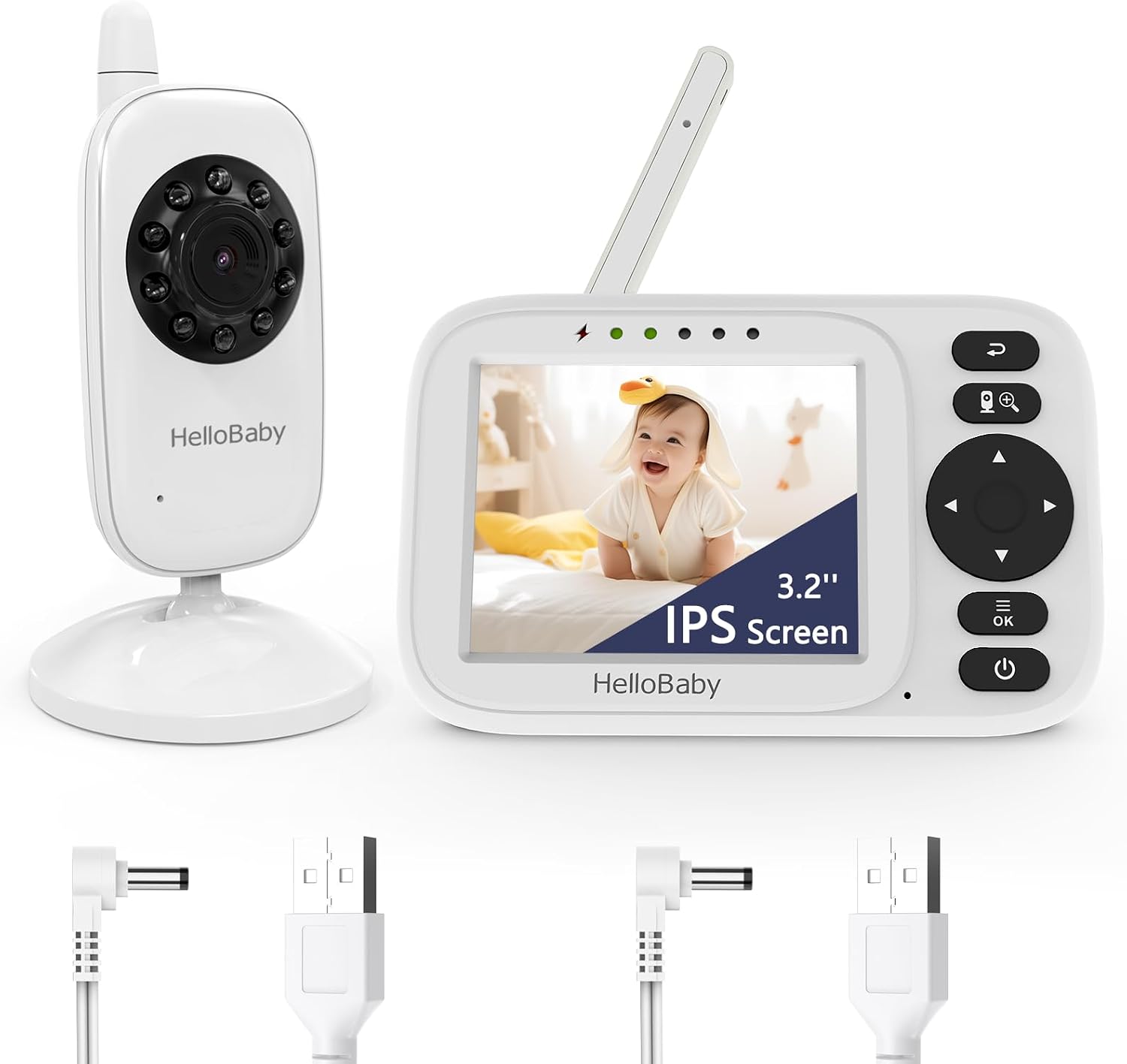 Detalle de HelloBaby Camara Vigilancia Bebe 300m