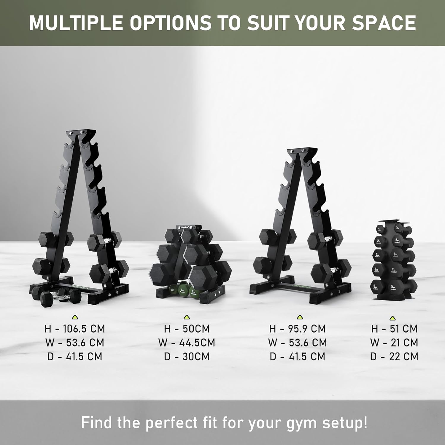 Thumbnail 6 de PhysKcal dumbbell rack steel storage