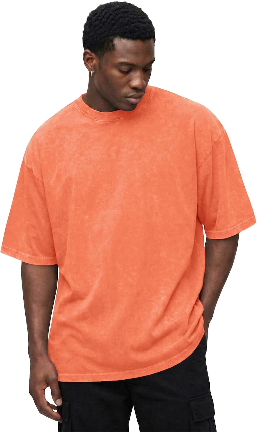 Thumbnail 5 de Oversized Tshirts for Men Short Sleeve Vintage Washed Basic Loose Tees 2026