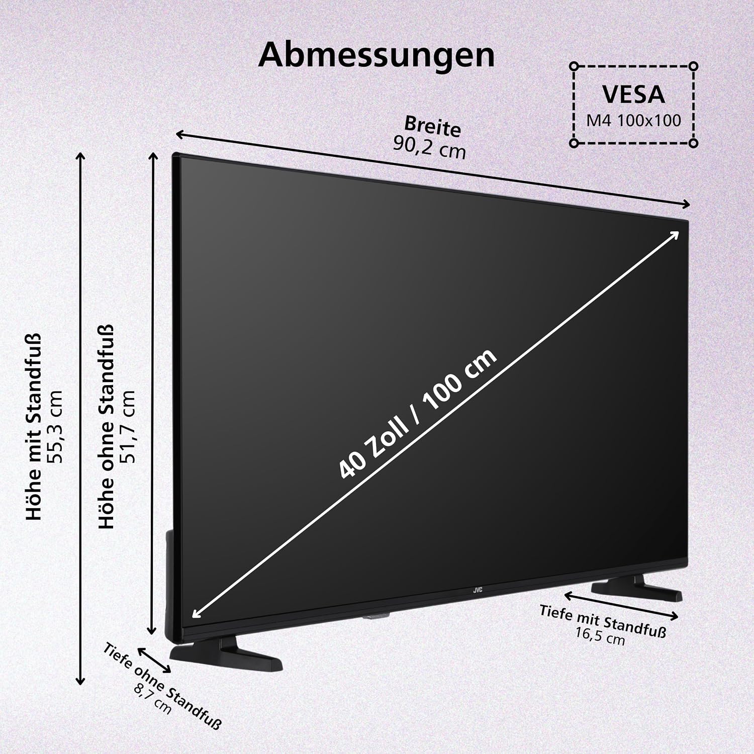Thumbnail 2 de JVC LT-40VRF3555 40 Zoll Full HD Smart TV