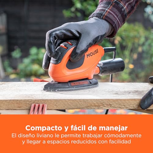 Thumbnail 2 de Black+Decker BEW230BC-QS Lijadora de Detalle Mouse 55 W: kit completo con 15 accesorios y bolsa