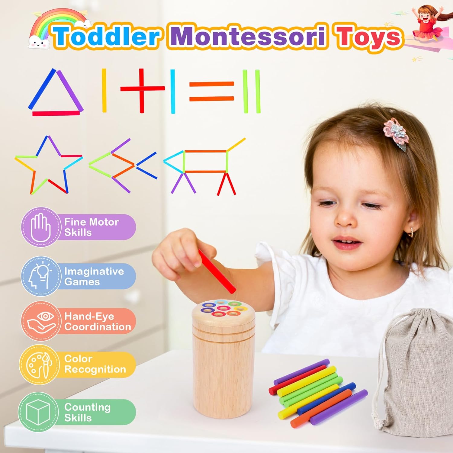 Detalle 2 de Montessori Spielzeug ab 1 Jahr