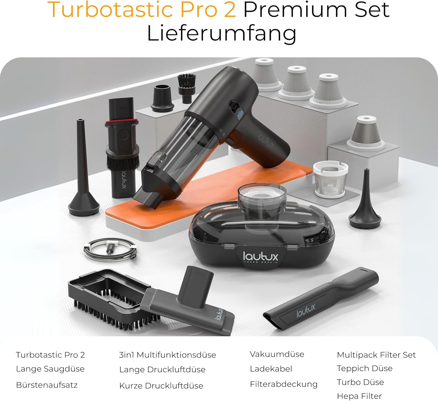 Thumbnail 4 de lautux Turbotastic Pro 2 Handstaubsauger 60 Min