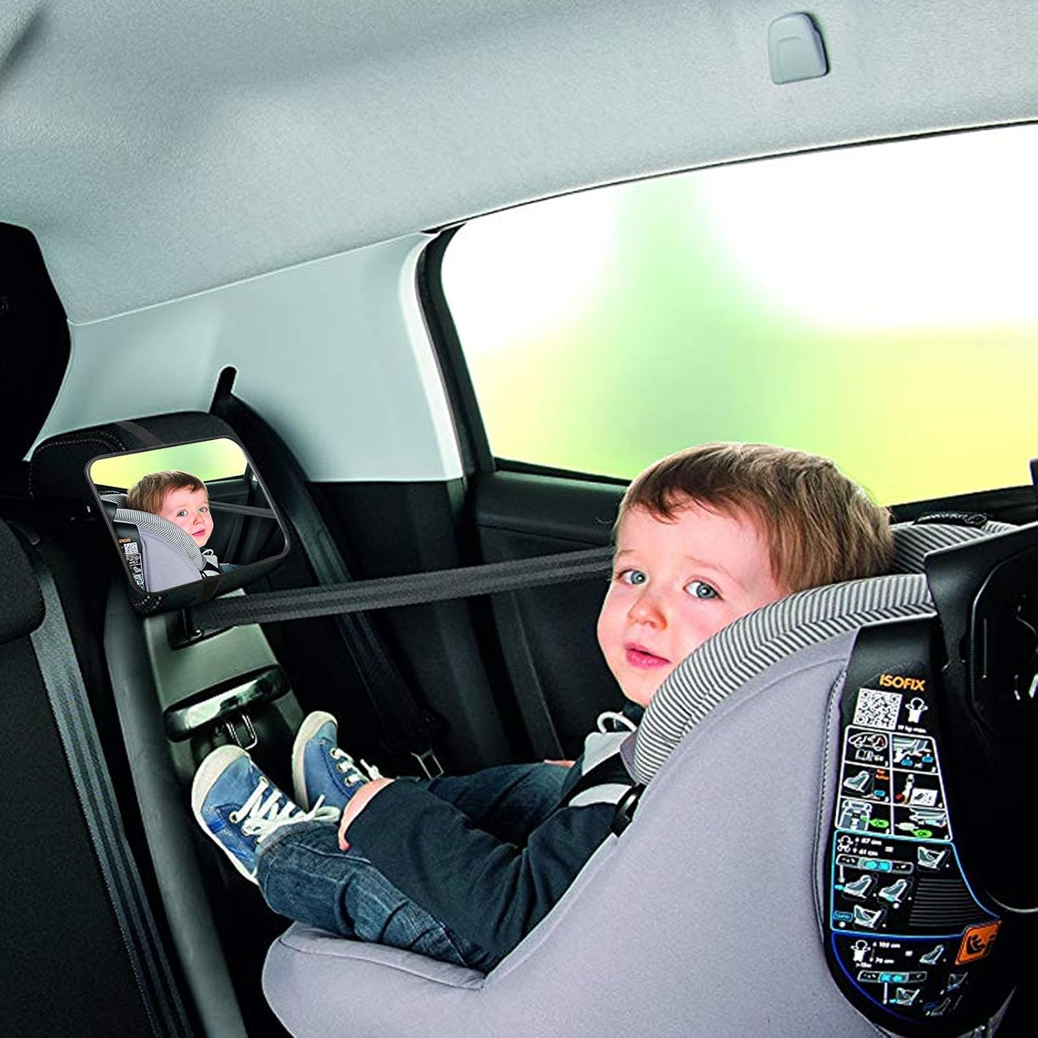Thumbnail 3 de Baby Car Seat Mirror – Wide-Angle Rear View Mirror for Car Back Seat