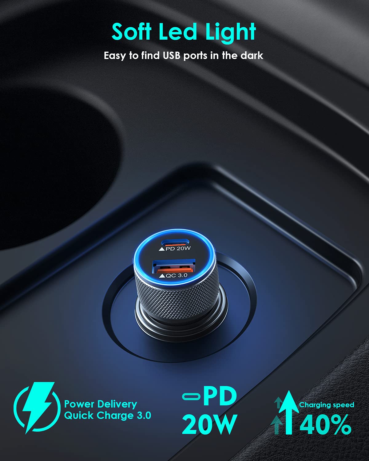 Thumbnail 4 de iPhone Car Charger 38W Dual Port 🚗