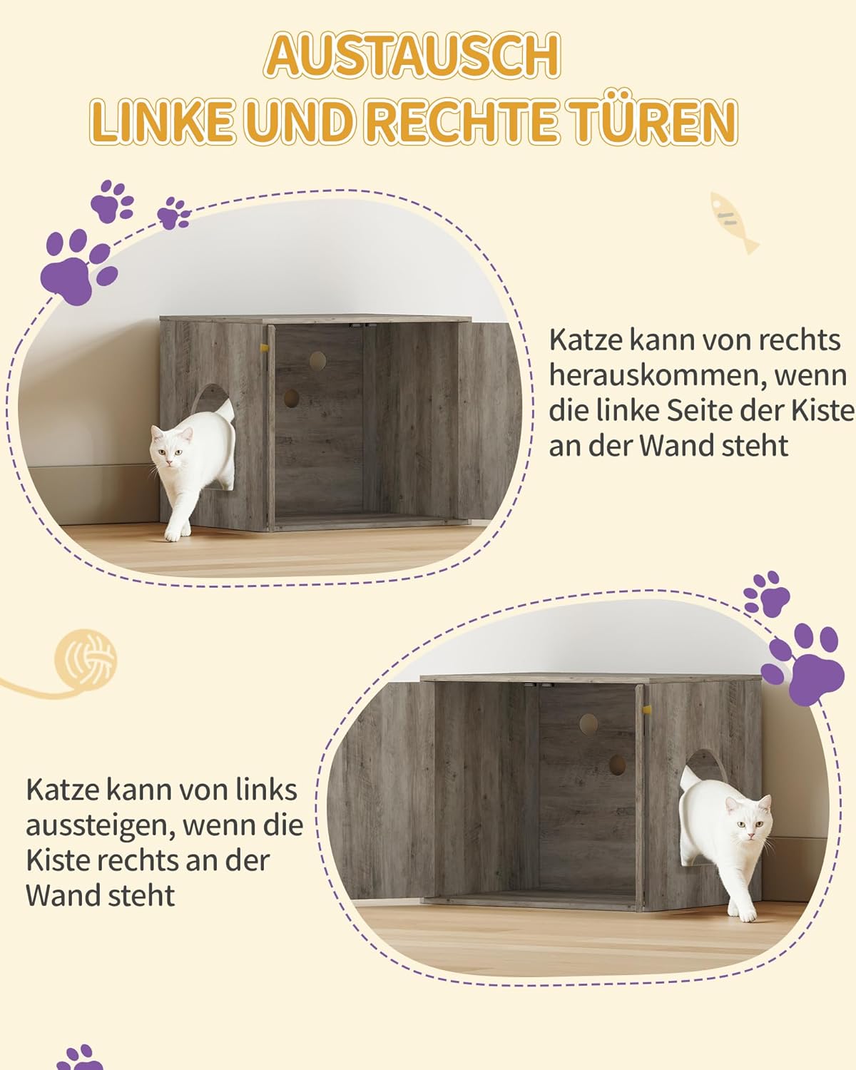 Thumbnail 6 de Hzuaneri Kratzbaum CB89105WT 176 cm