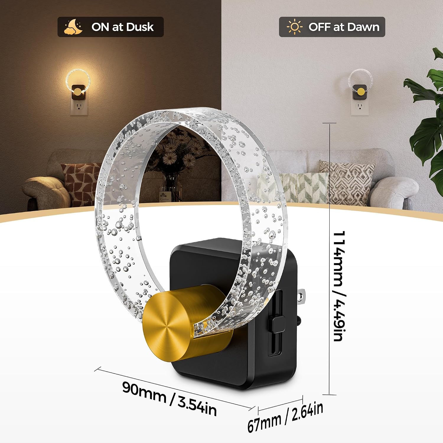 Detalle 2 de DORESshop Plug-In Night Light Acrylic