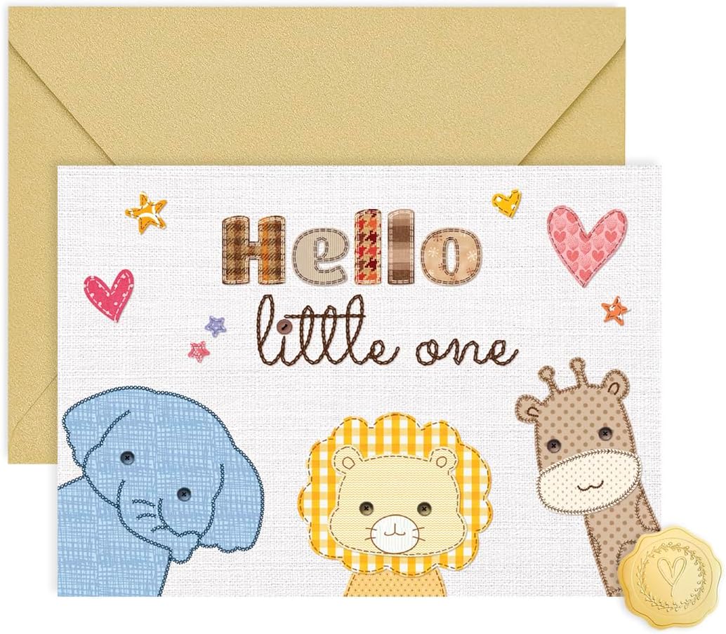 Detalle de CRTURUNIQ Baby Shower Card, 300 gsm coated paper