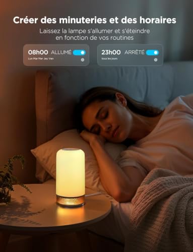 Thumbnail 5 de Govee Lampe de Chevet LED RGBICWW tactile — 500 lm, couleur ajustable 2700–6500 K, contrôle vocal et mode musique