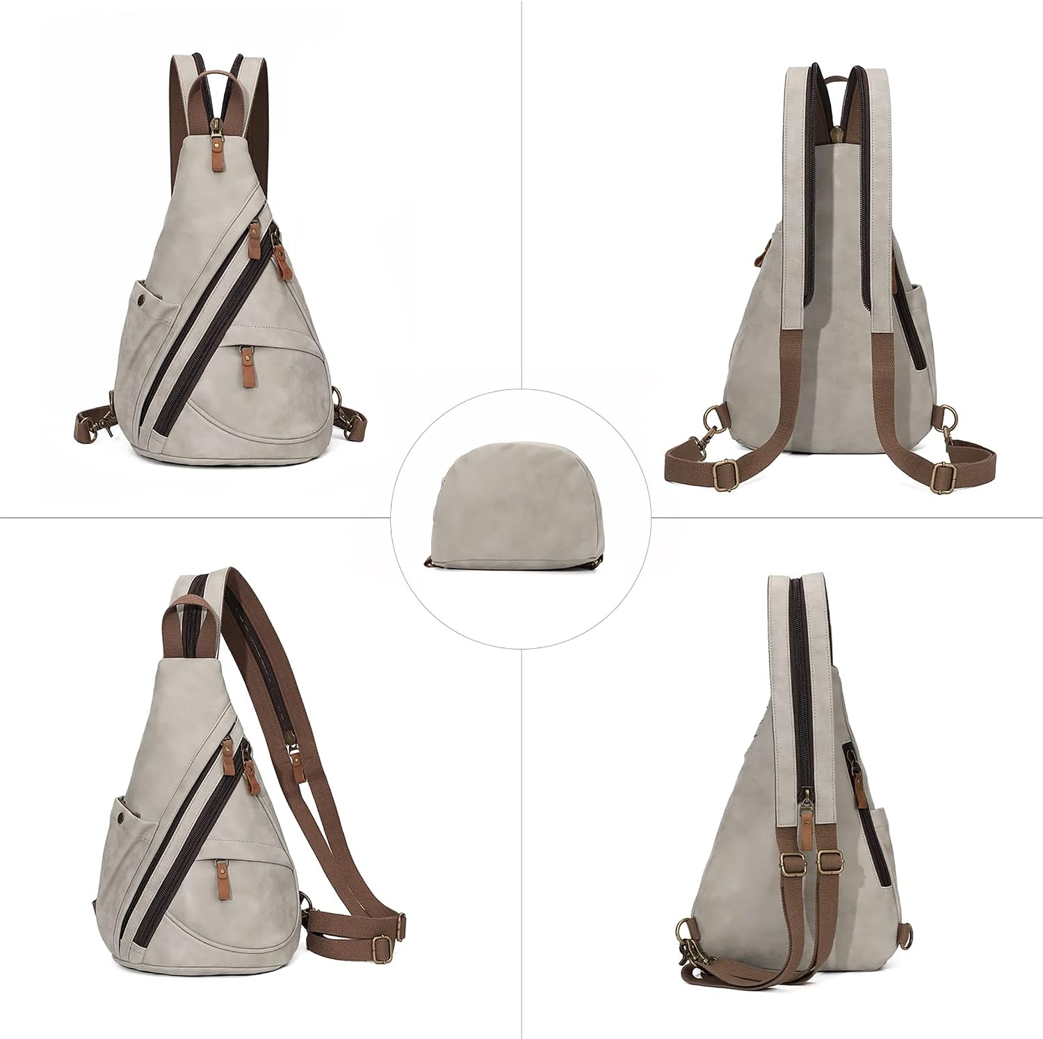 Thumbnail 4 de KL928 Casual PU Vintage Rucksack