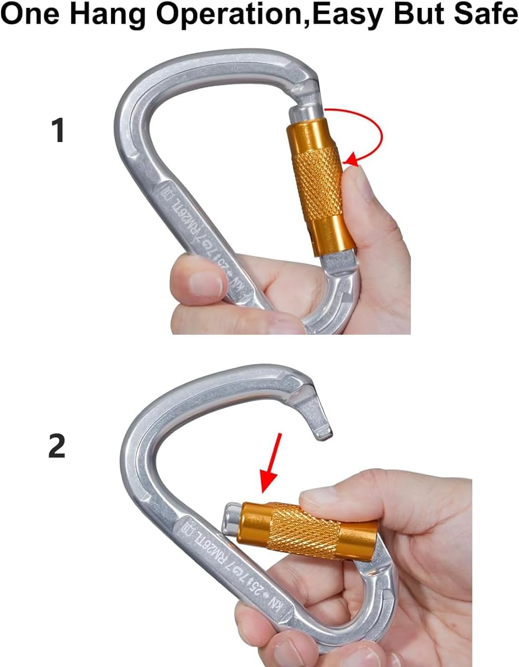 Thumbnail 3 de Mosquetones de Bloqueo 25 KN para escalada