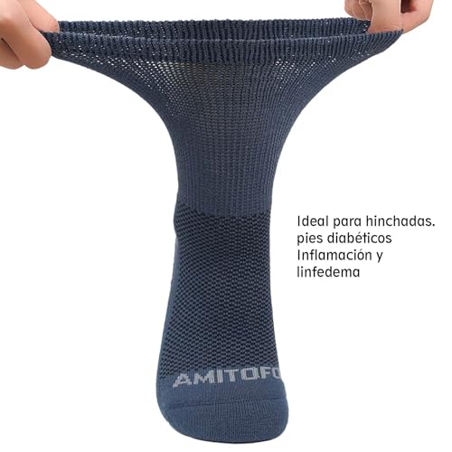 Thumbnail 3 de Chaussettes diabétiques LOFIR coton homme 4 paires ⚙