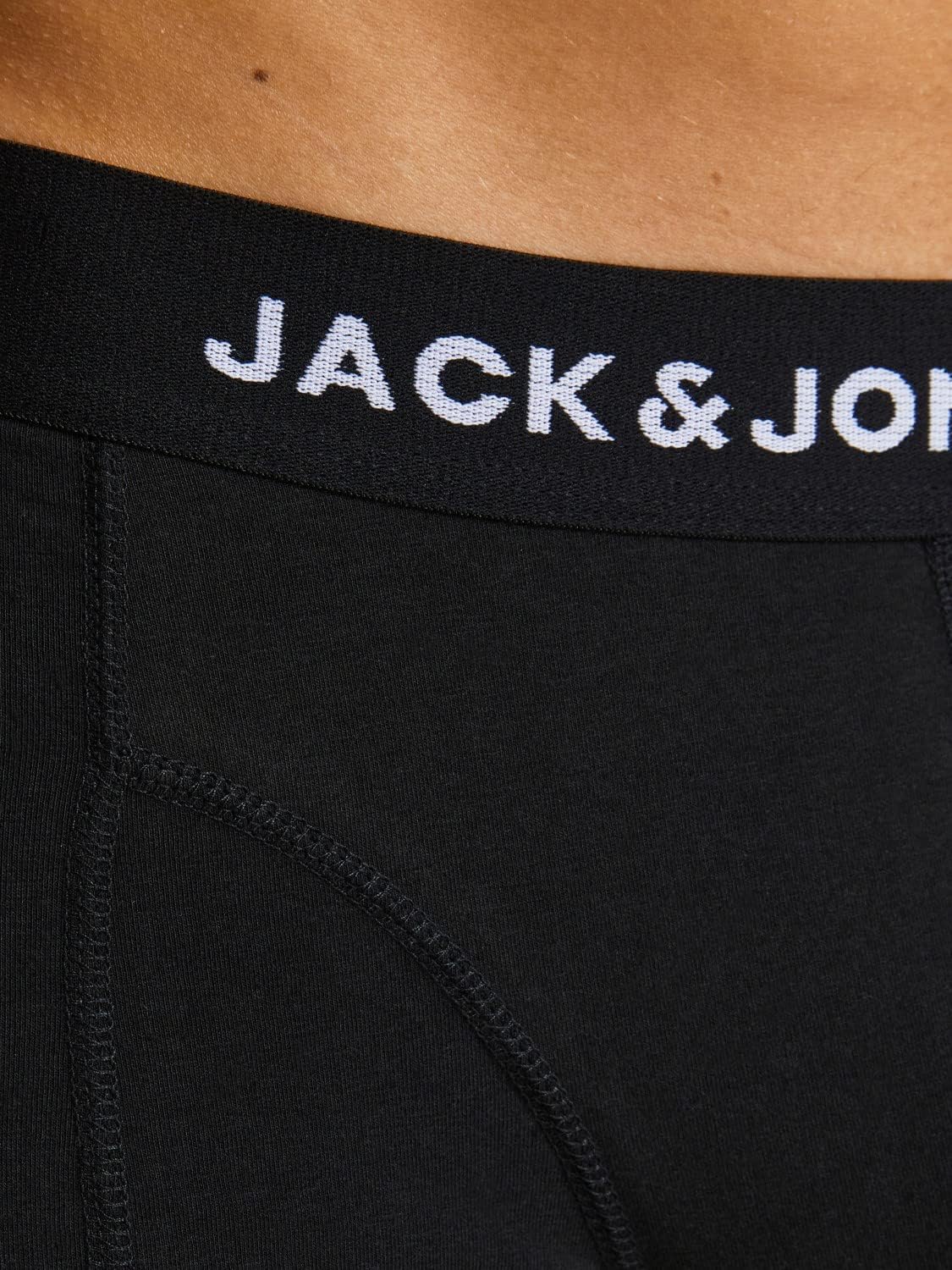 Detalle de Jack & Jones Jacblack Friday Trunks 5 Pack Ltn Bóxer para Hombre – Negro, Talla M