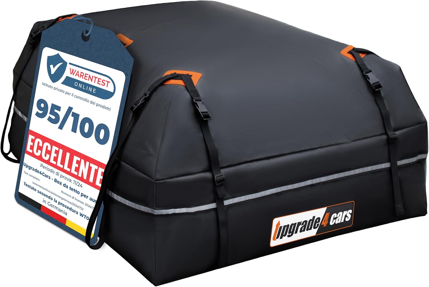 Upgrade4cars Box da tetto universale Borsa 566 L 130x110x40 cm