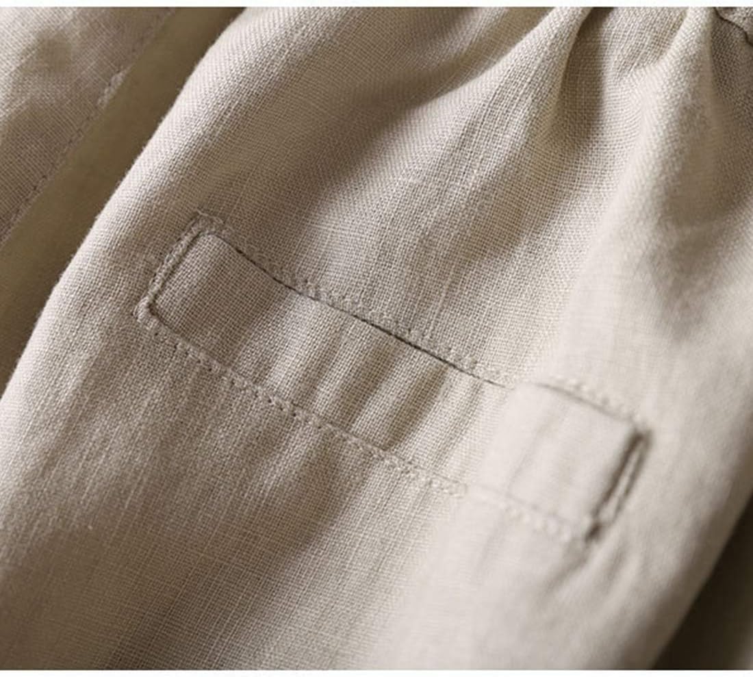 Thumbnail 6 de Tanming Linen Pants for Women: Summer High-Waisted White Linen Pants