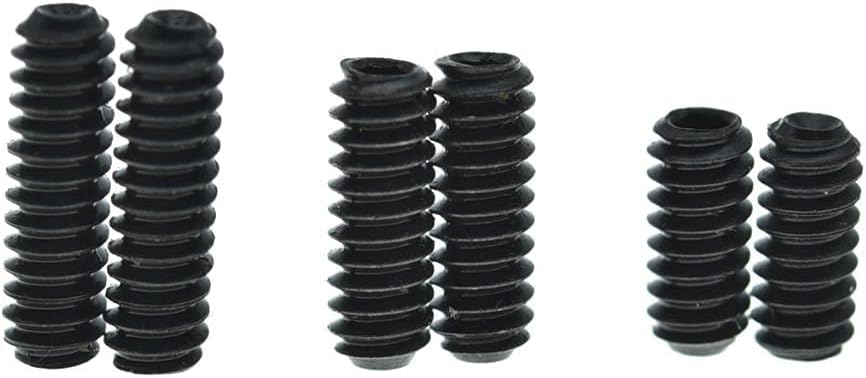 Detalle de Dopro 2xK1658-Dopro M3x8mm Black Guitar Saddle Height Screws, 100-Pack