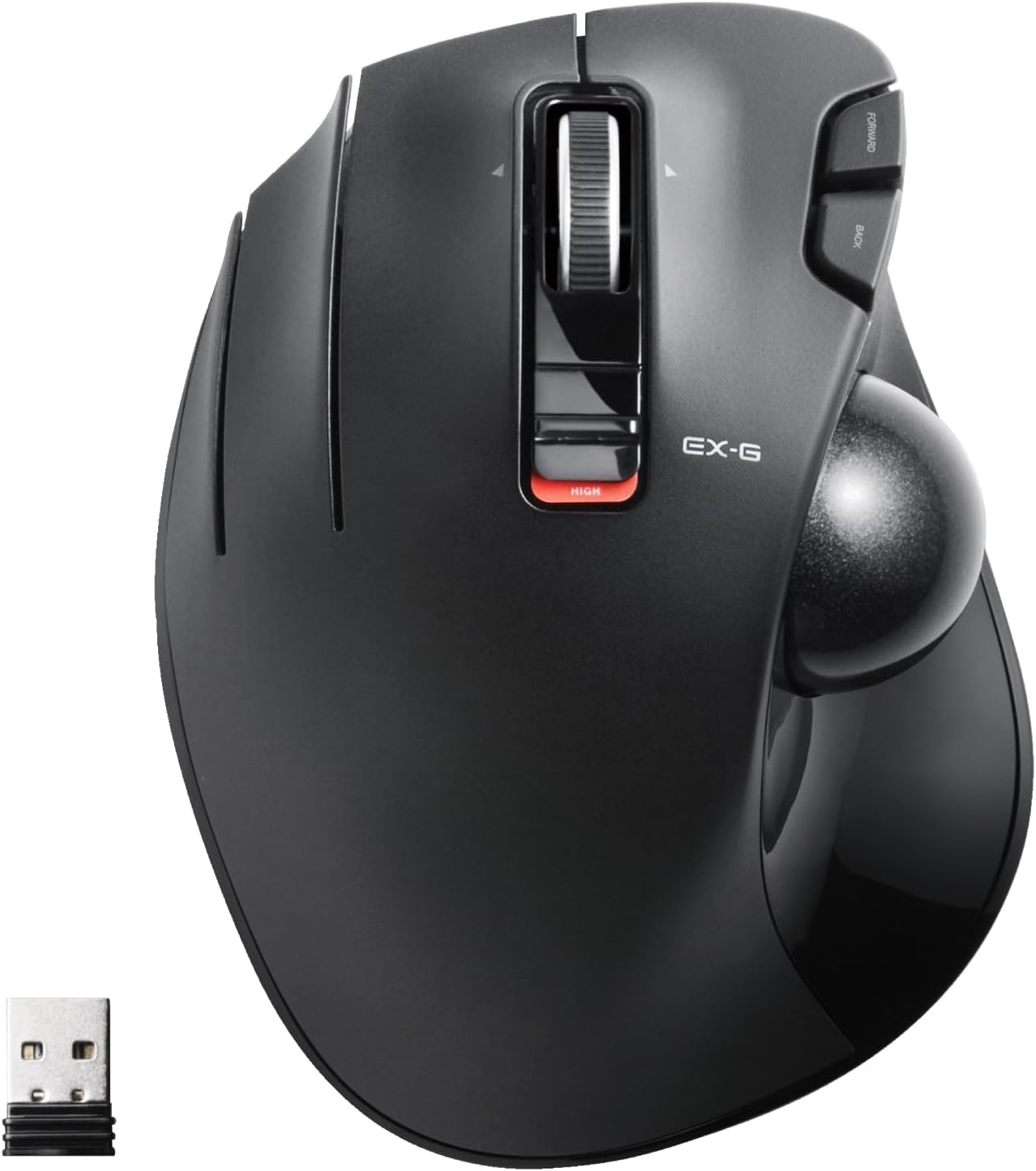 ELECOM left-handed trackball mouse M-XT4DRBK