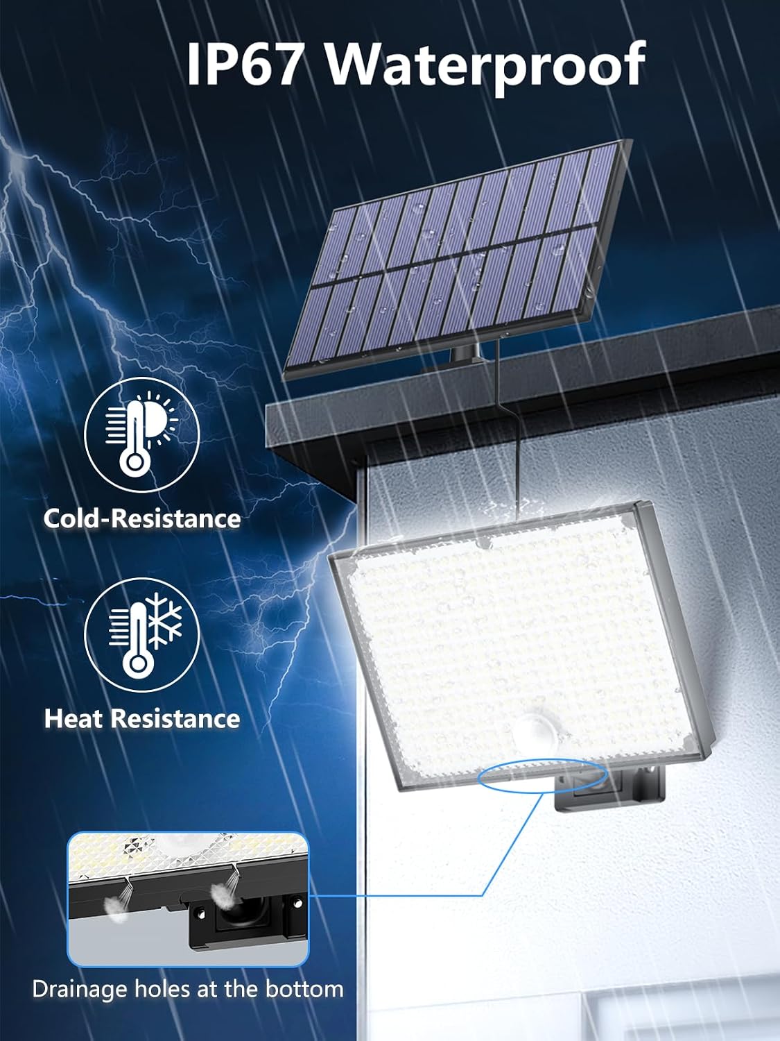 Detalle de Topabol Faretto LED da esterno 400 LED con sensore