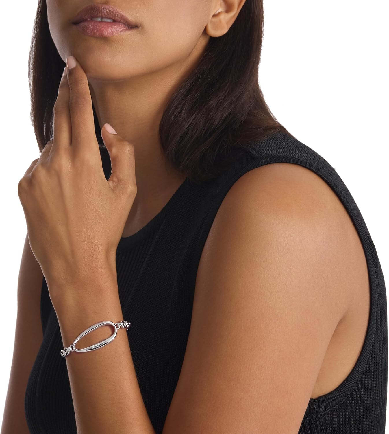 Detalle 2 de Calvin Klein Damen-Armband PLAYFUL ORGANIC SHAPES mit Edelstahl-Charm