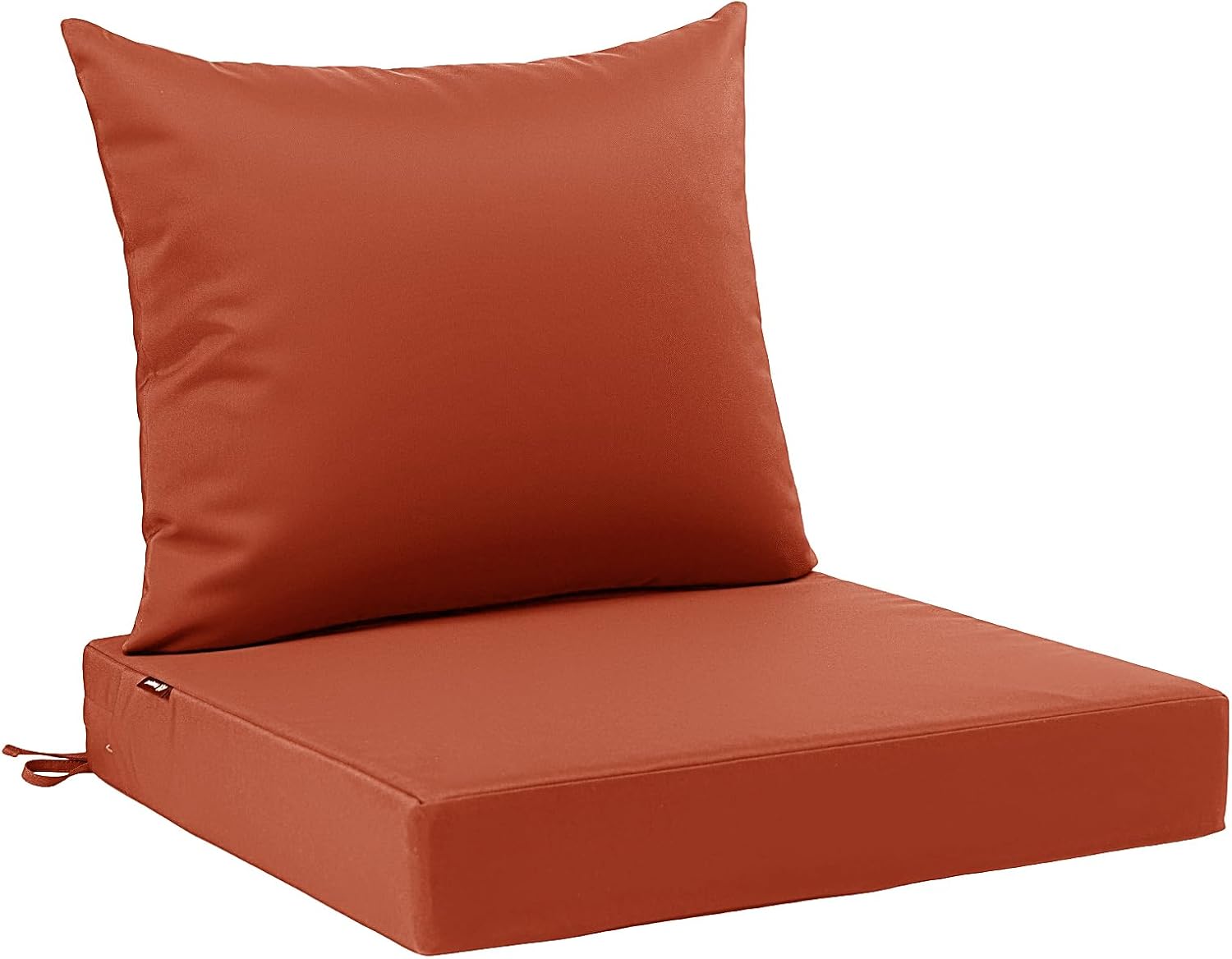 Detalle de Favoyard ZD005 Outdoor Patio Cushion Set, 22-Inch Red Seat & Back Cushions