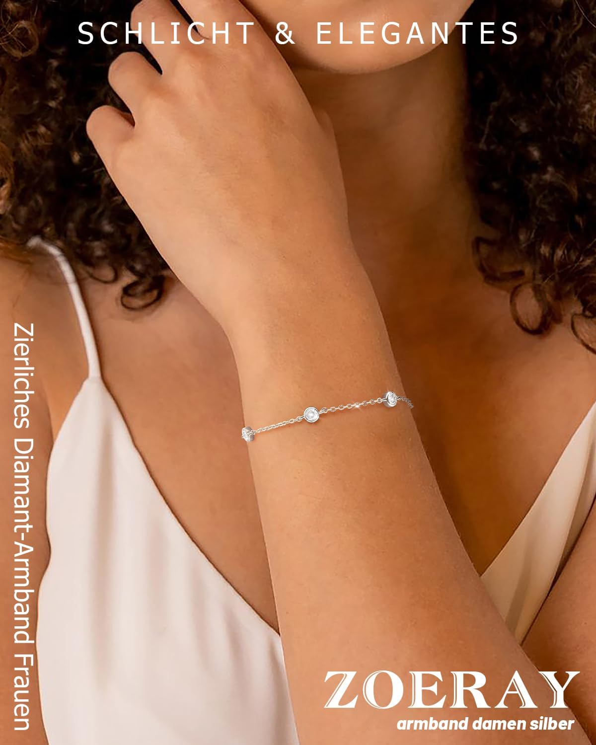Detalle 2 de ZOERAY Armband Damen 18k Gold Silber