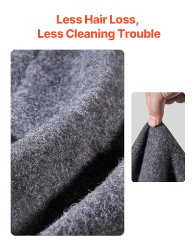 Detalle de VEVOR Manta de Camping 80% lana 1,62 x 2,23 m – Gris Claro, resistente al viento e ignífuga