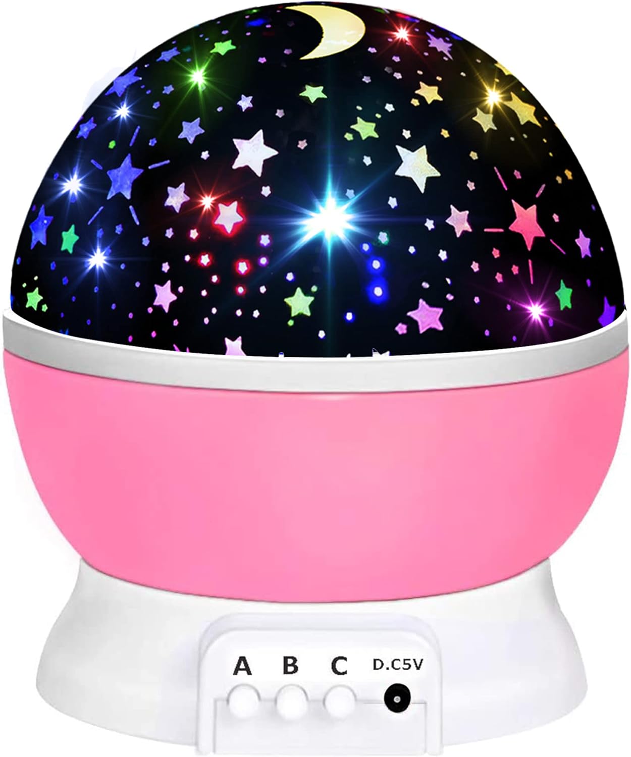Girls Toys Star Night Light Projector (3–10 years) with 360° rotation and starry sensory lights