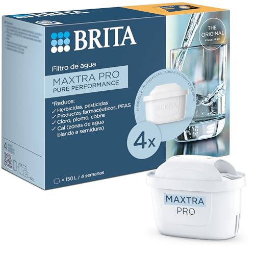 Detalle de BRITA MAXTRA PRO Pure Performance - Pack 4: filtros de agua para un sabor limpio y suave