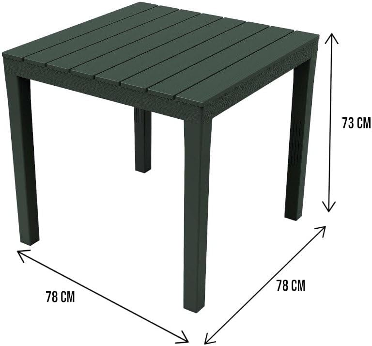 Thumbnail 1 de Dmora Vicenza 78x78x72 cm Table d'extérieur 📐