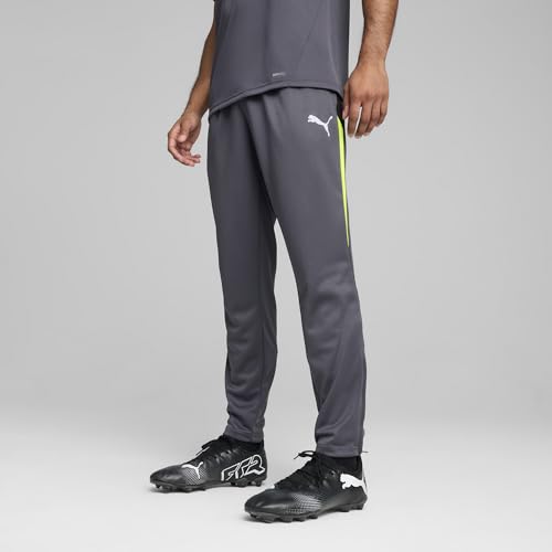 Detalle 2 de PUMA IndividualLIGA Training Pants – Pantaloni da allenamento da uomo, Galactic Gray-Yellow Alert