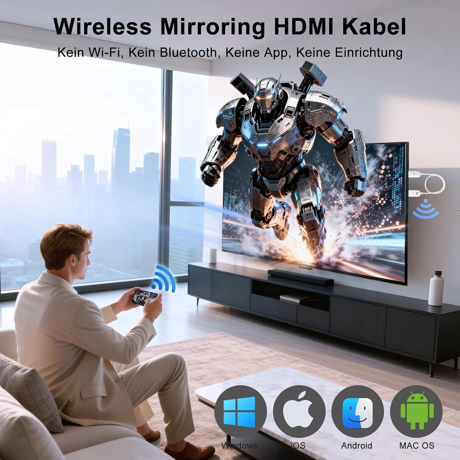 Detalle 2 de Wireless HDMI Adapter 4K 60 Hz