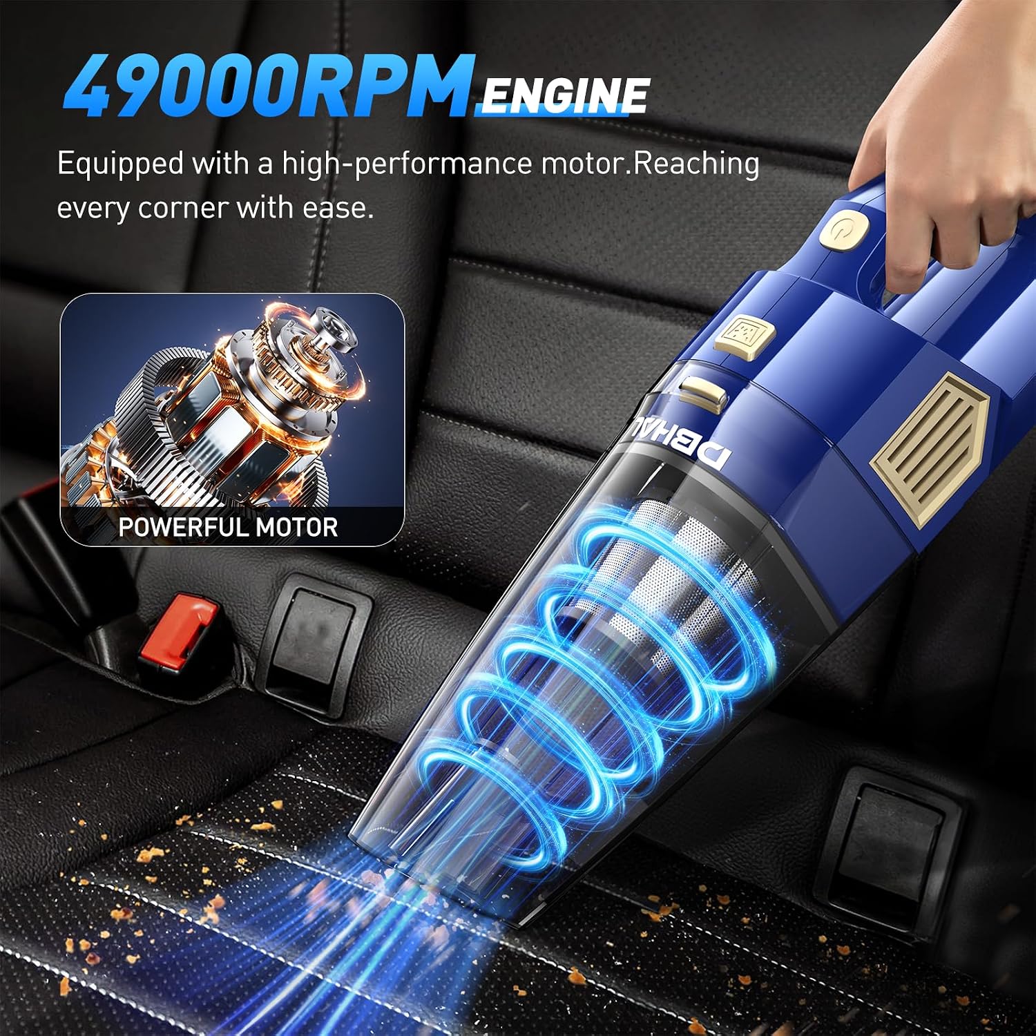 Detalle 2 de DBHAL Handheld Vacuum 15000PA 🧹