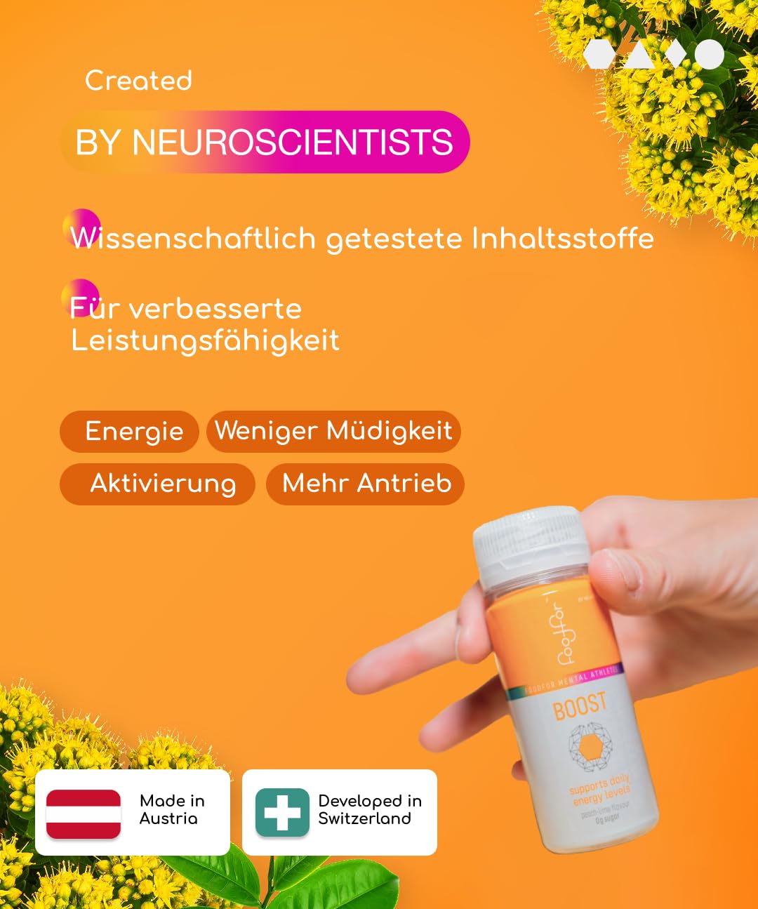 Thumbnail 1 de FOODFOR ATP BOOSTer Shot (60 ml) – zuckerfreie Energie- & Anti-Stress-Unterstützung, 12er-Pack