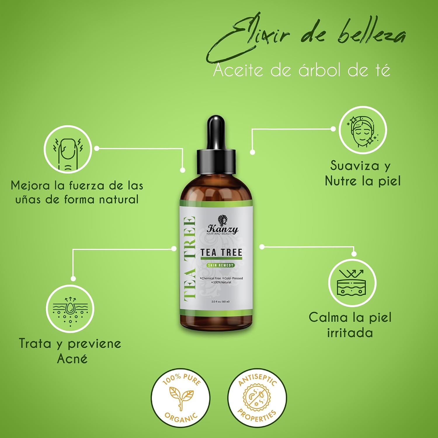 Thumbnail 4 de Kanzy Aceite Árbol del Té 60ml