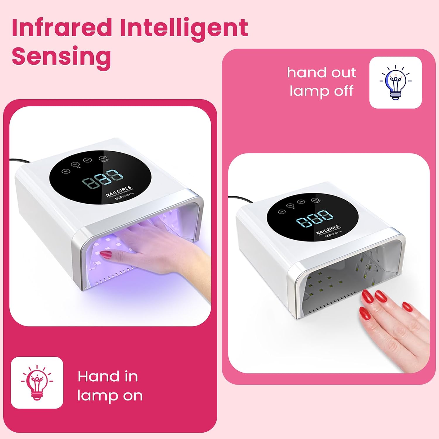 Thumbnail 5 de NAILGIRLS LED nail lamp 150W sensor