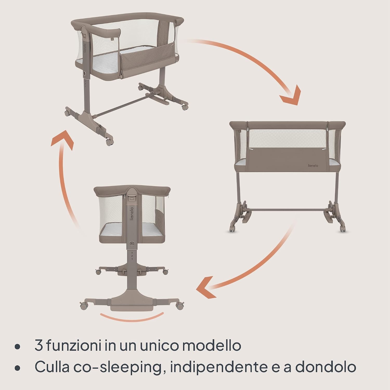 Thumbnail 1 de Lionelo Pari Culla Co Sleeping Fianco Letto 3 in 1: comfort, versatilità e praticità