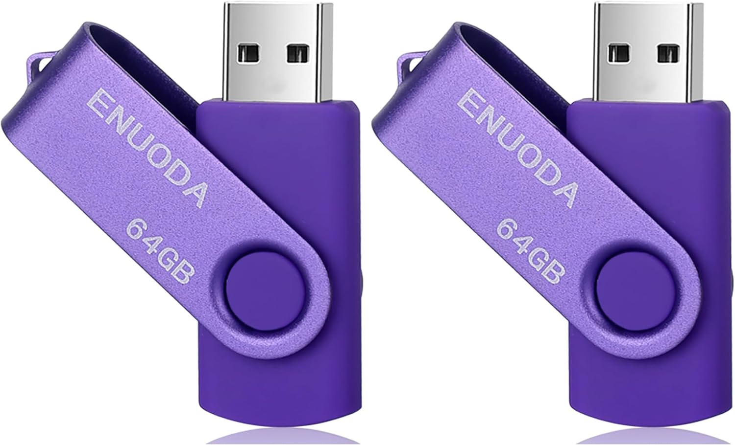 Thumbnail 5 de ENUODA Clé USB 64 Go Violet — USB 2.0, capuchon pivotant, stockage portable fiable