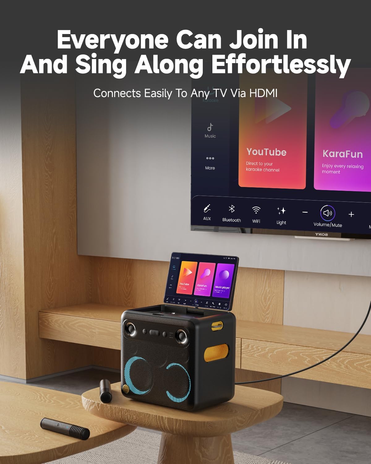 Detalle de Ikarao Break X2 Smart Karaoke Machine