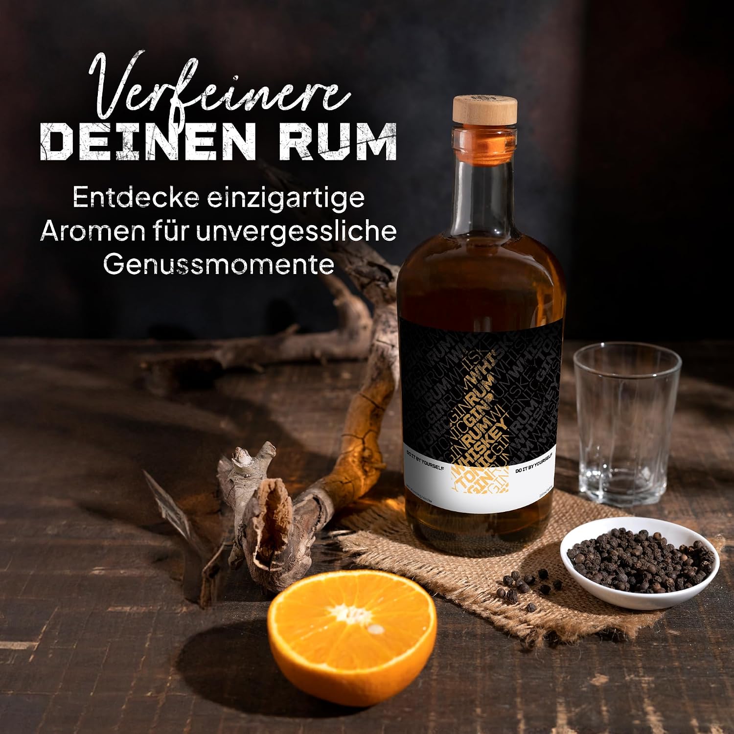 Detalle 2 de DIBYS Rum-Selber-Machen-Set mit 12 Botanicals đ„