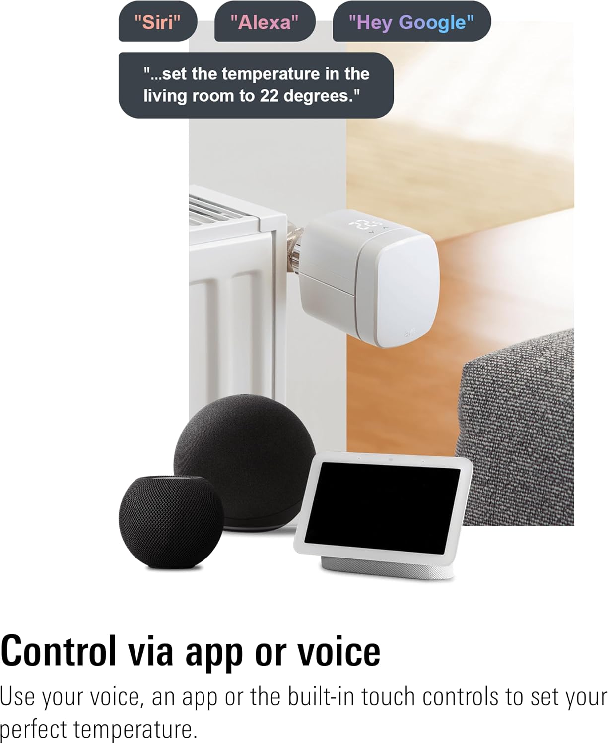 Detalle de Eve Thermo valvola termostatica smart Matter 4ª gen