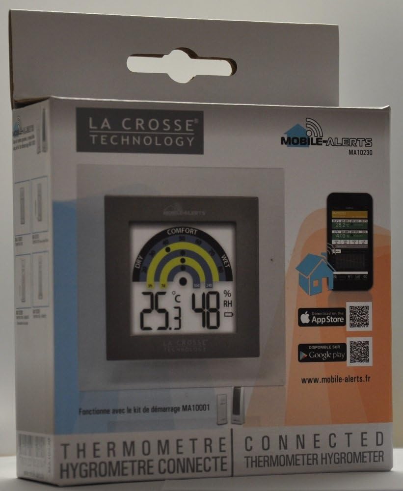 Thumbnail 2 de La Crosse Technology MA10230 station thermo-hygro connectée Mobile Alerts (transparent / gris)